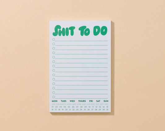 Shit To Do Notepad - Made in USA,  - Stocking stuffer, Holiday, Gift Guide