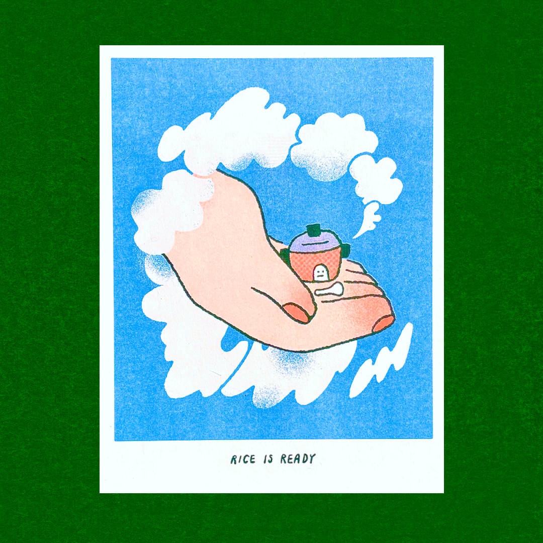 Rice is Ready Risograph Print – Handmade Studio