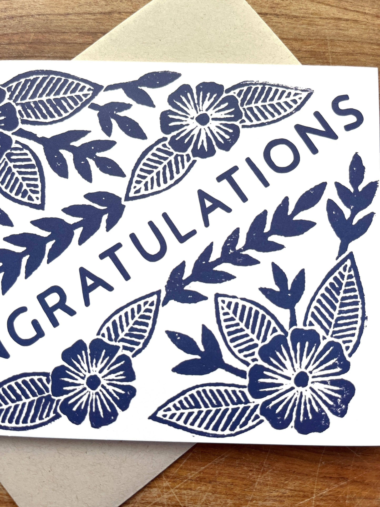 "Congratulations" Greeting Card: Single Card
