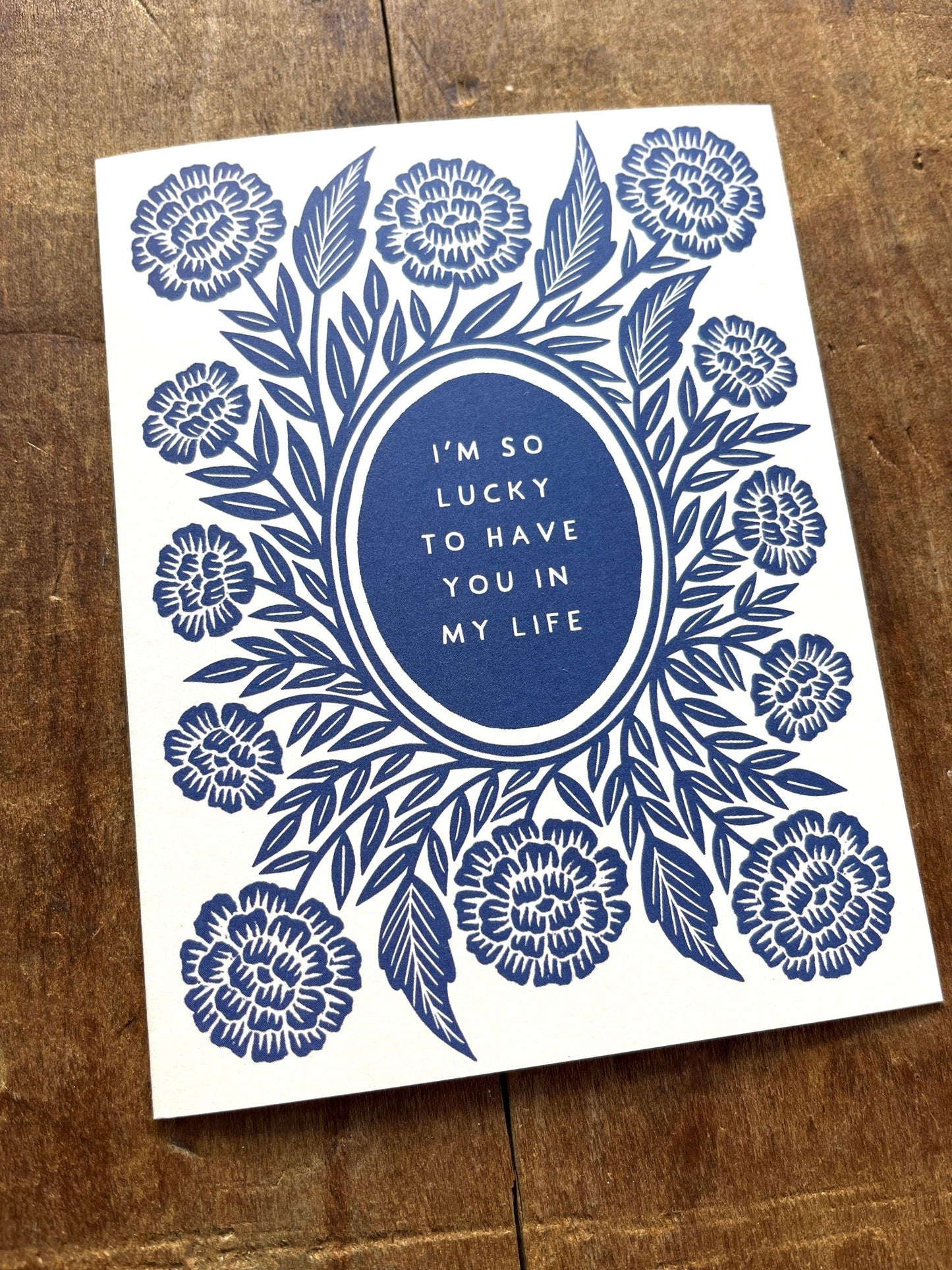 "I'm So Lucky to Have You in My Life," Greeting Card: Single Card