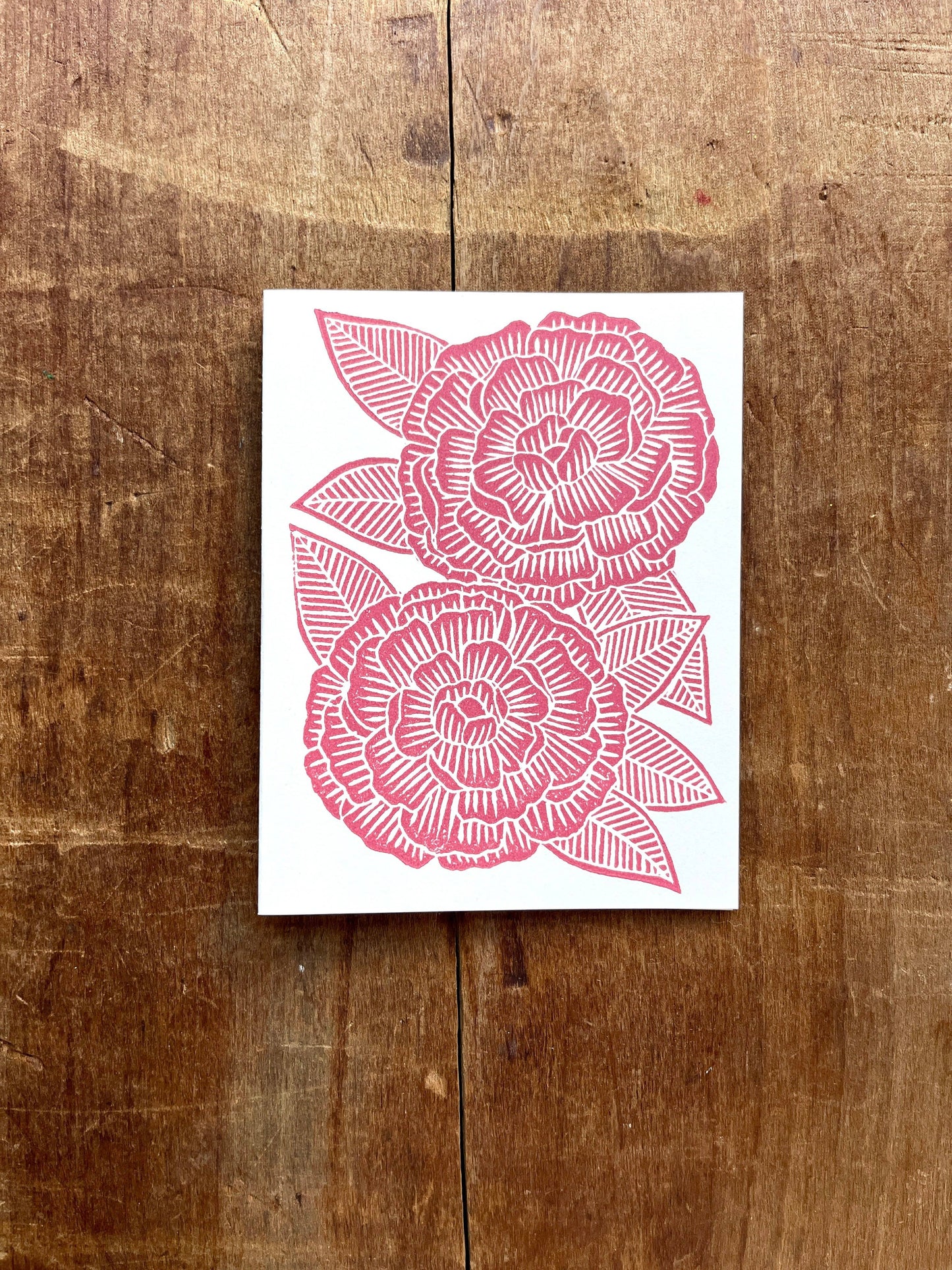 Peony Greeting Card: Single