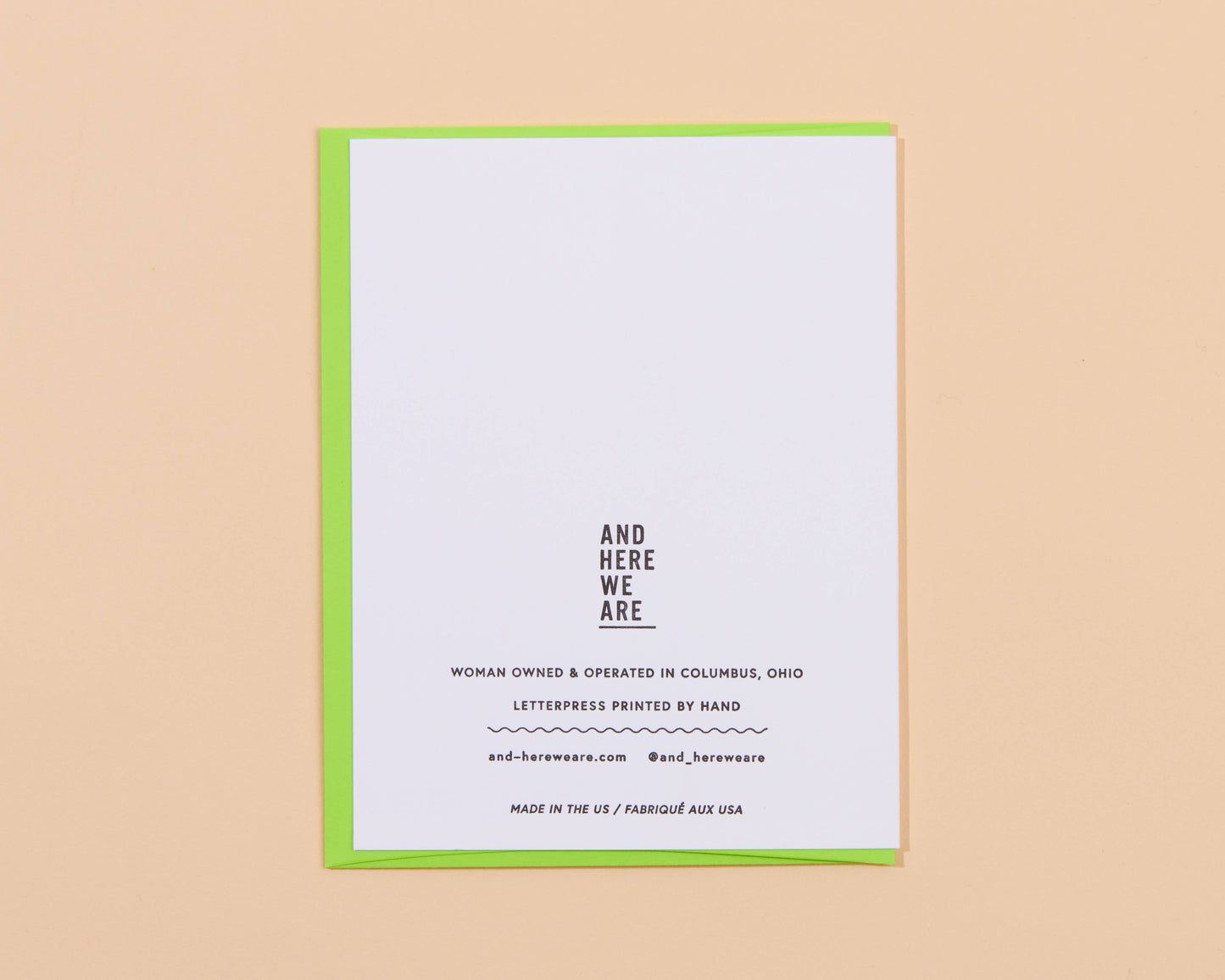 Dumpster Fire Letterpress Greeting Card- Made in USA