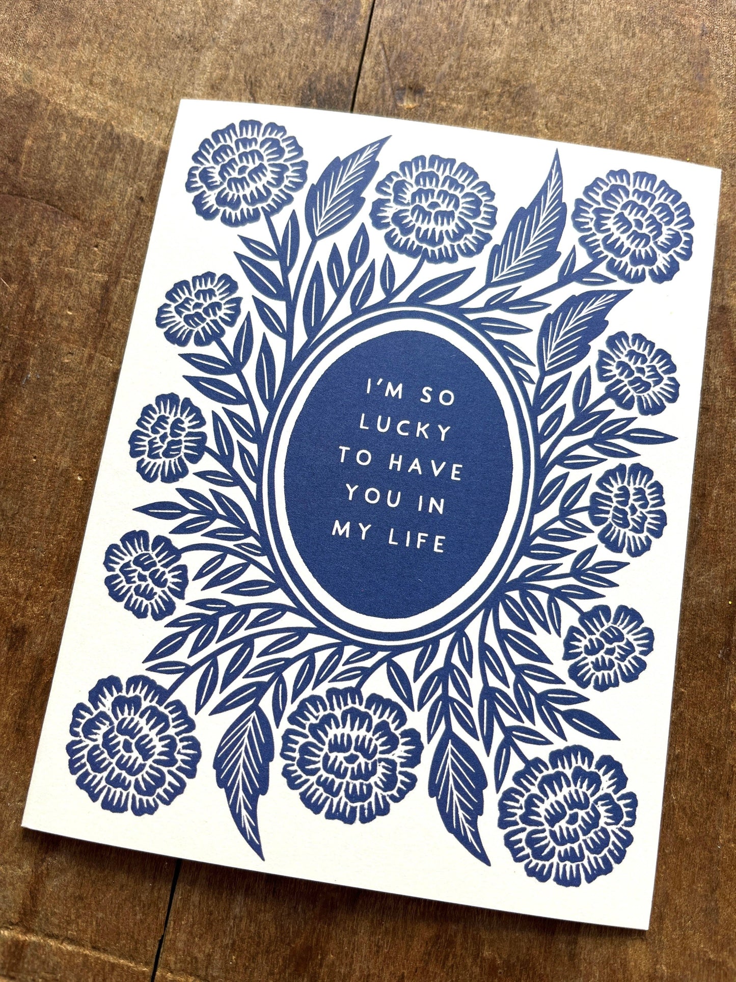 "I'm So Lucky to Have You in My Life," Greeting Card: Single Card