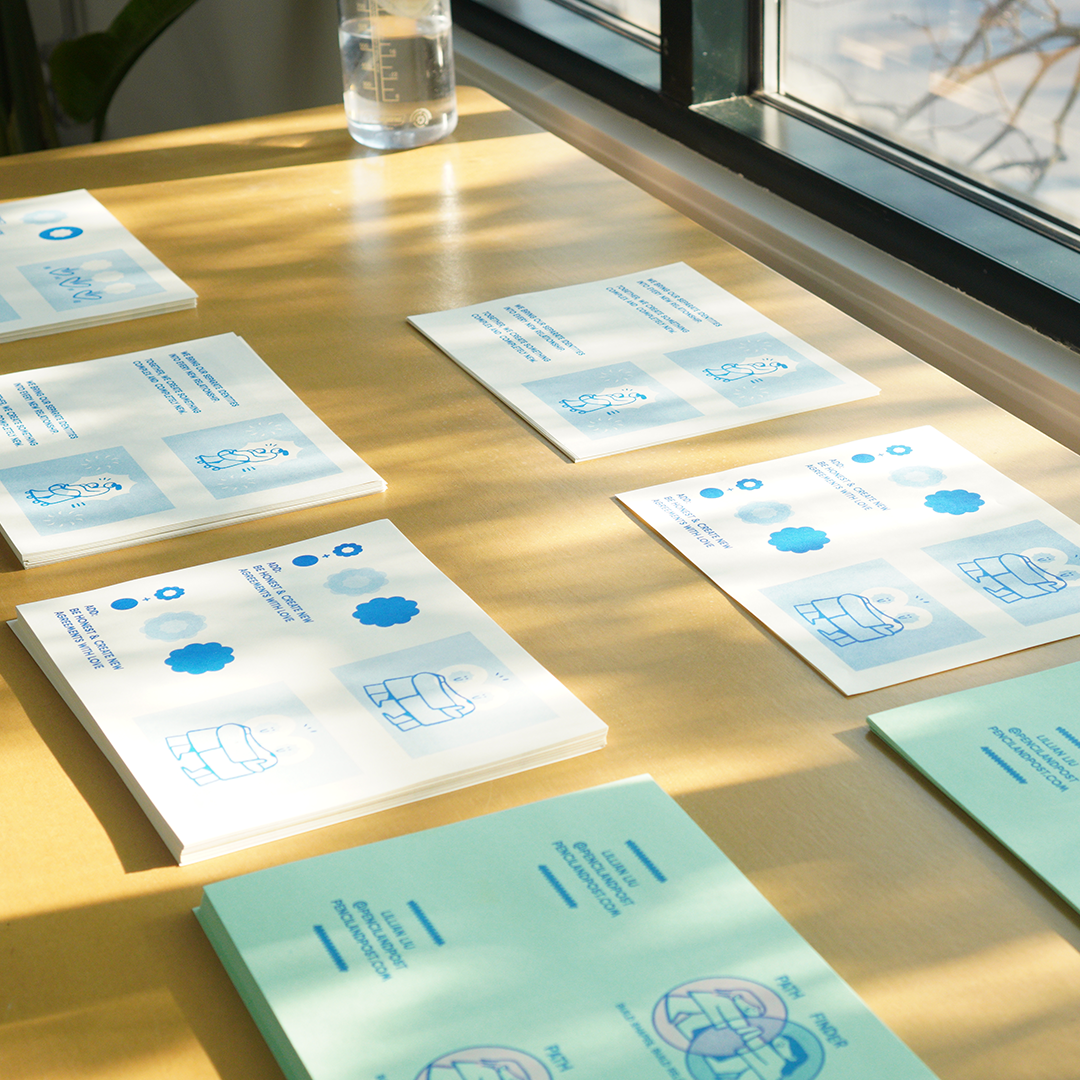 Pathfinder: Build Shapes, Build Relationships Riso Printed Zine