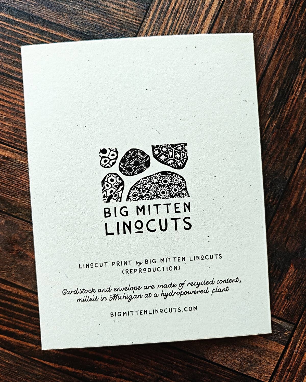 Send Your Best Linocut Card