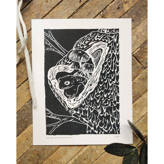 Sanctuary Linoprint