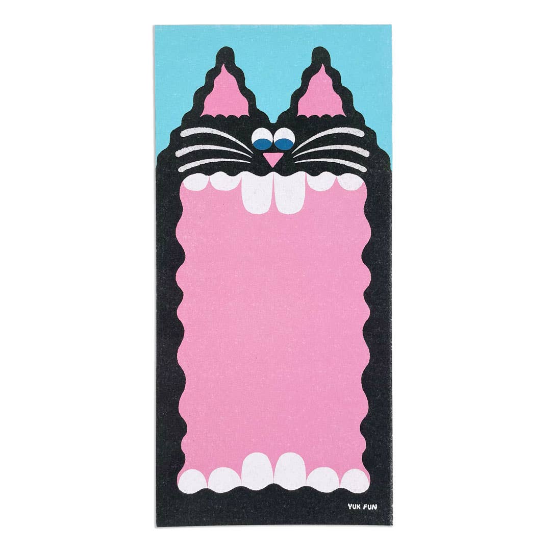 YUK FUN Big Mouth Cat Notepad