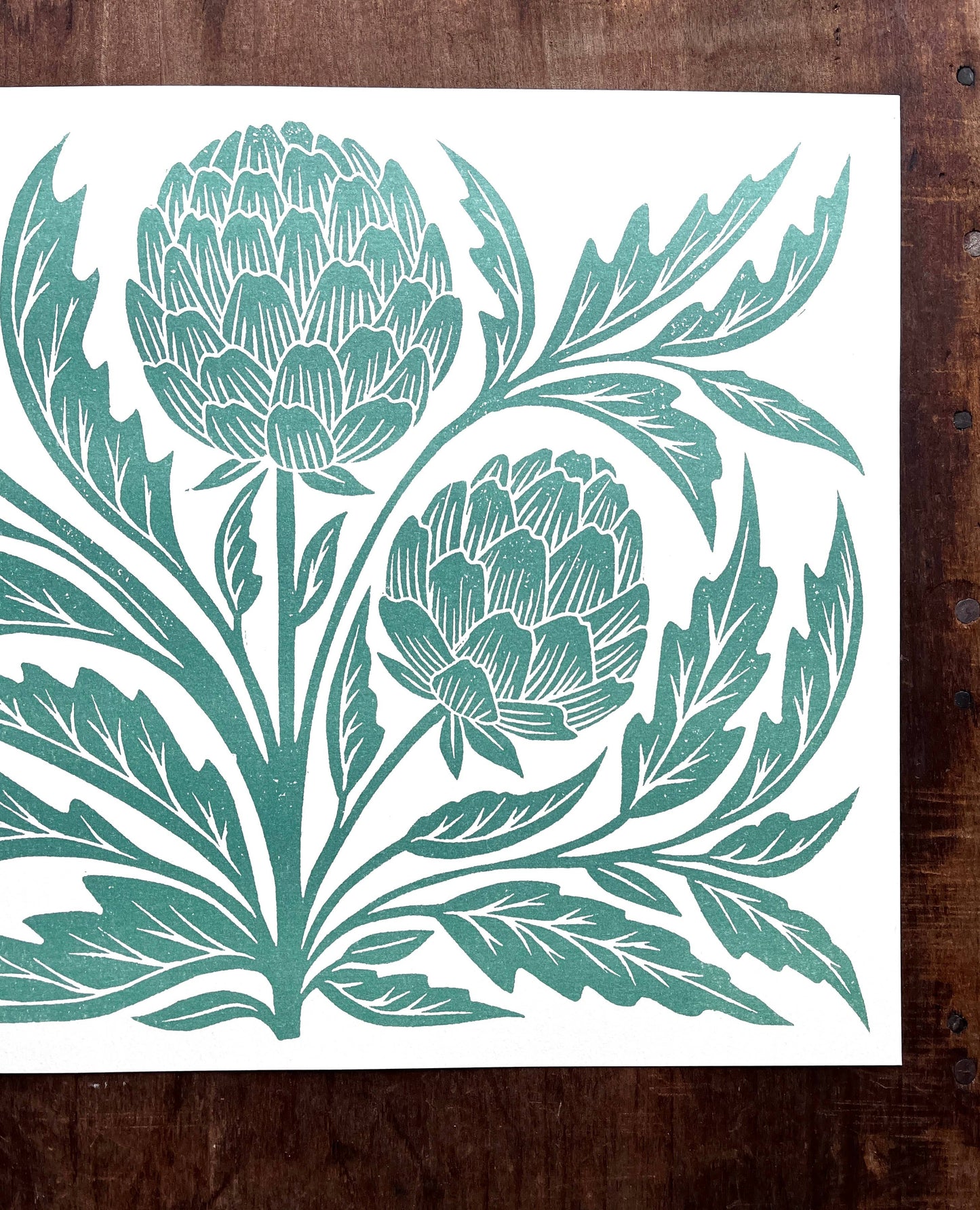 Garden Series: Artichoke Risograph Art Print