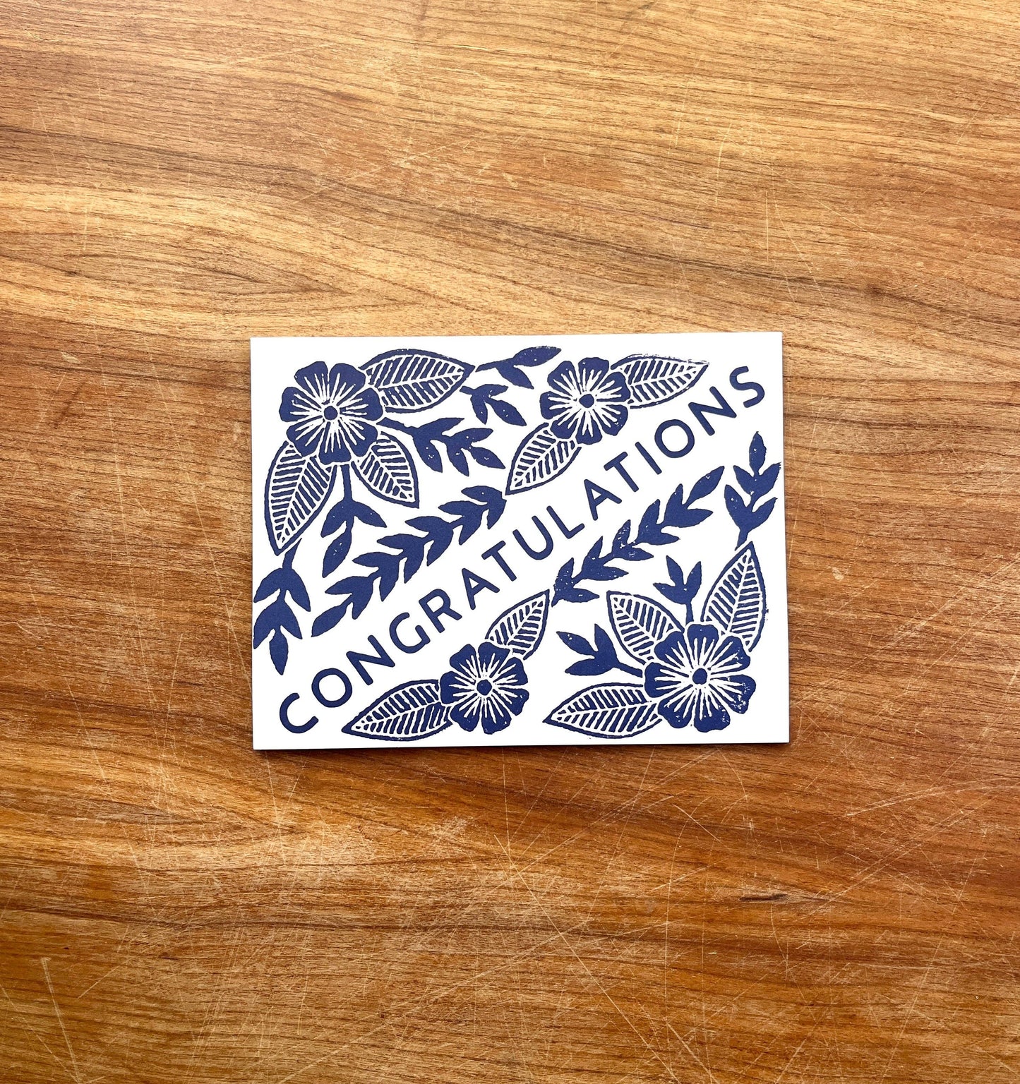 "Congratulations" Greeting Card: Single Card