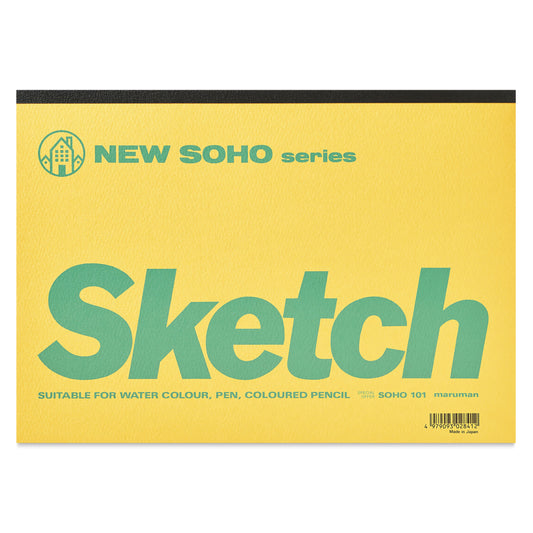 Maruman New Soho Sketch Pad - B4, 9.9" x 13.9", 70 Sheets