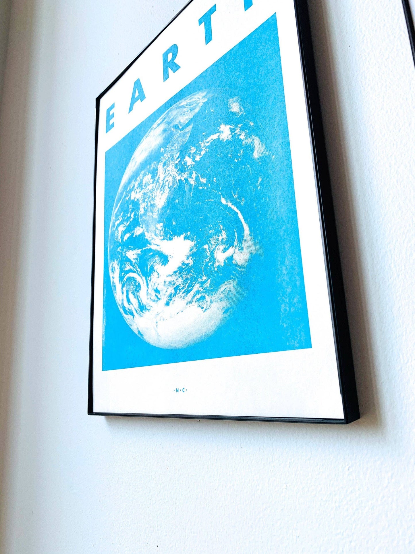 Earth - Planet Risograph Print