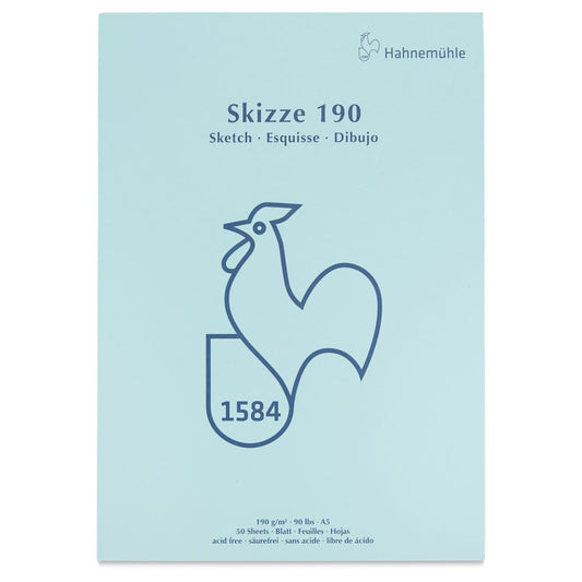 Hahnemühle Skizze Gluebound Sketch Pad - 5.83" x 8.27", 50 Sheets, 190 gsm
