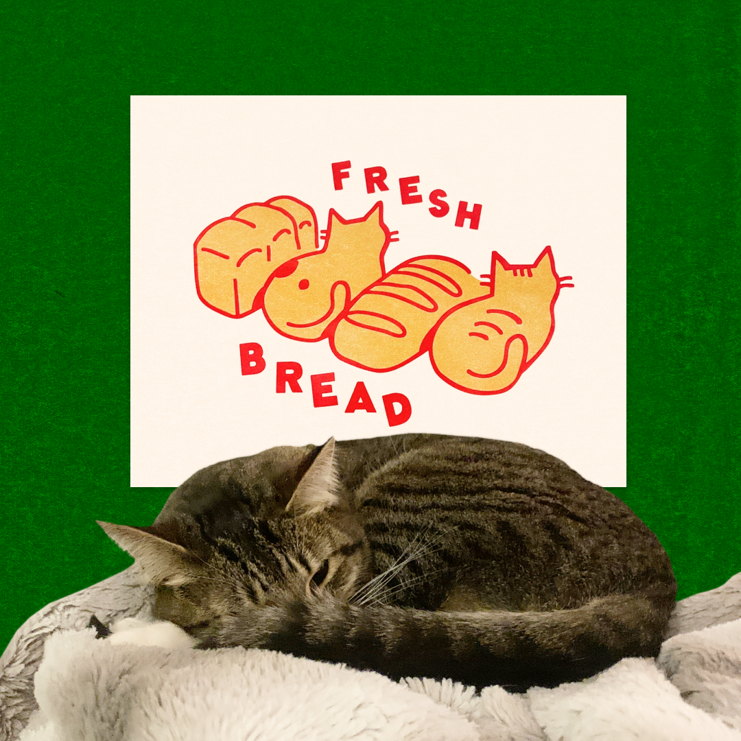 Fresh Bread Riso Print