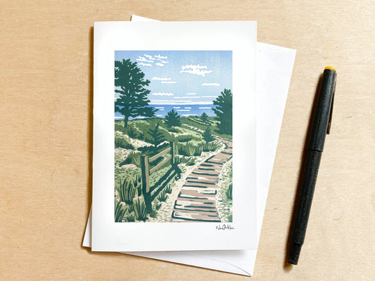 The Boardwalk Greeting Card: NO Clear EcoSleeve