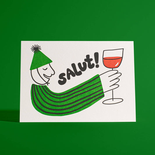 Salut Letterpress Greeting Card