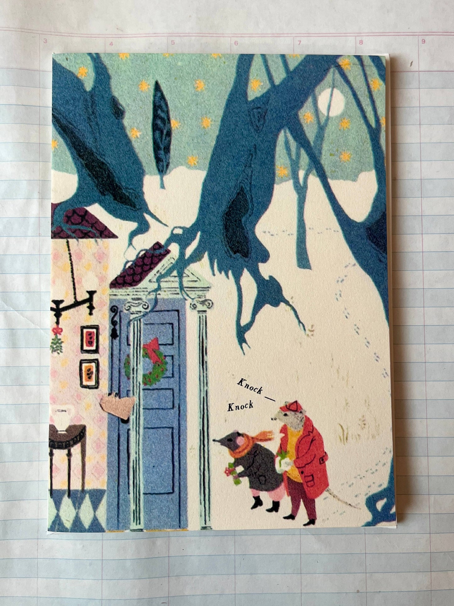 The Badger's Visit Holiday Card
