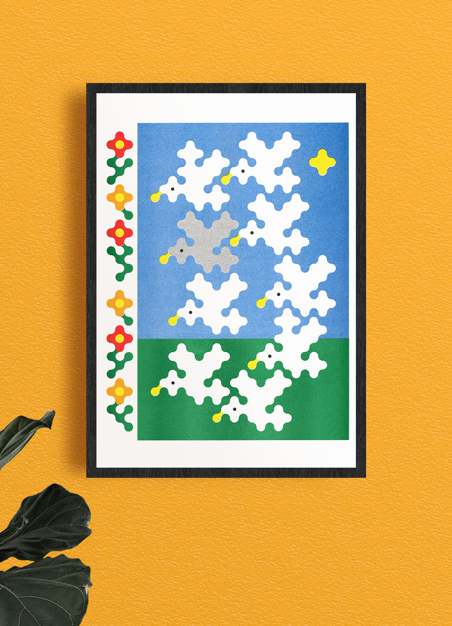 A3 poster - Joe O'Donnell - Nine Birds