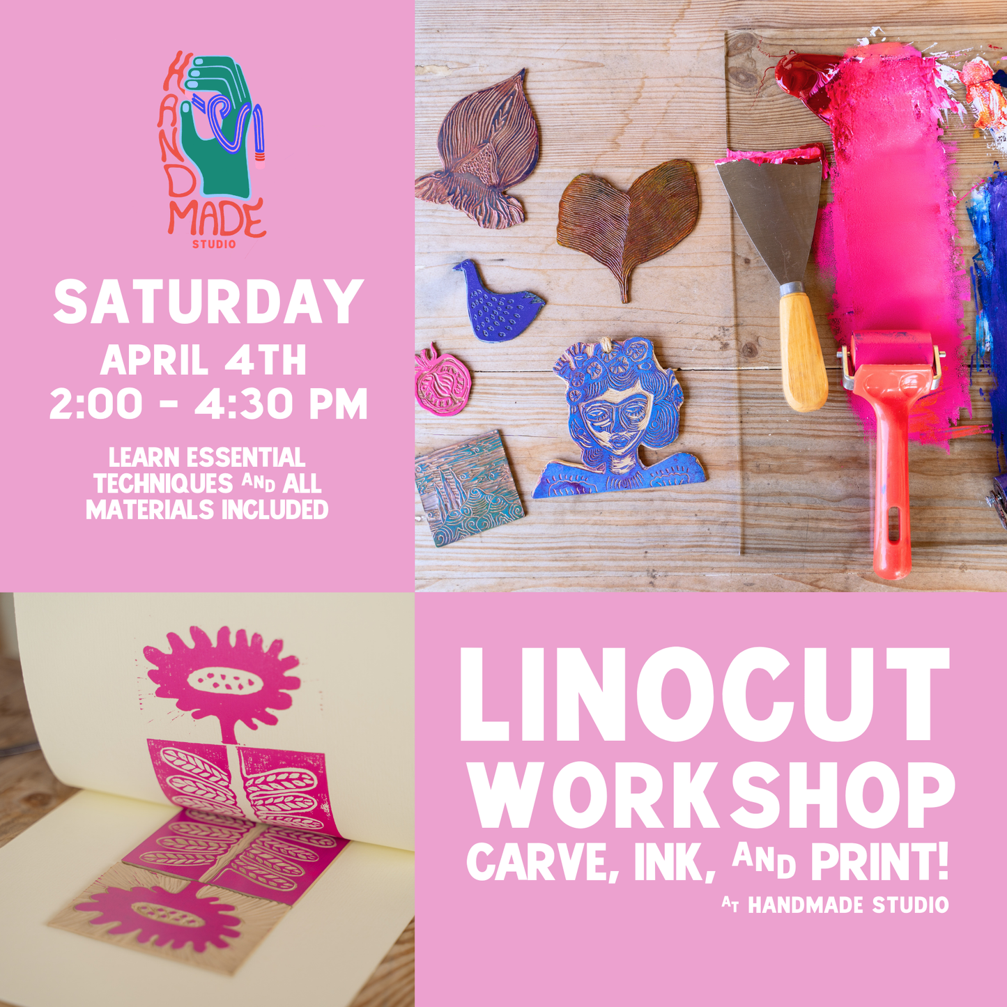 Printmaking Workshop April 4th