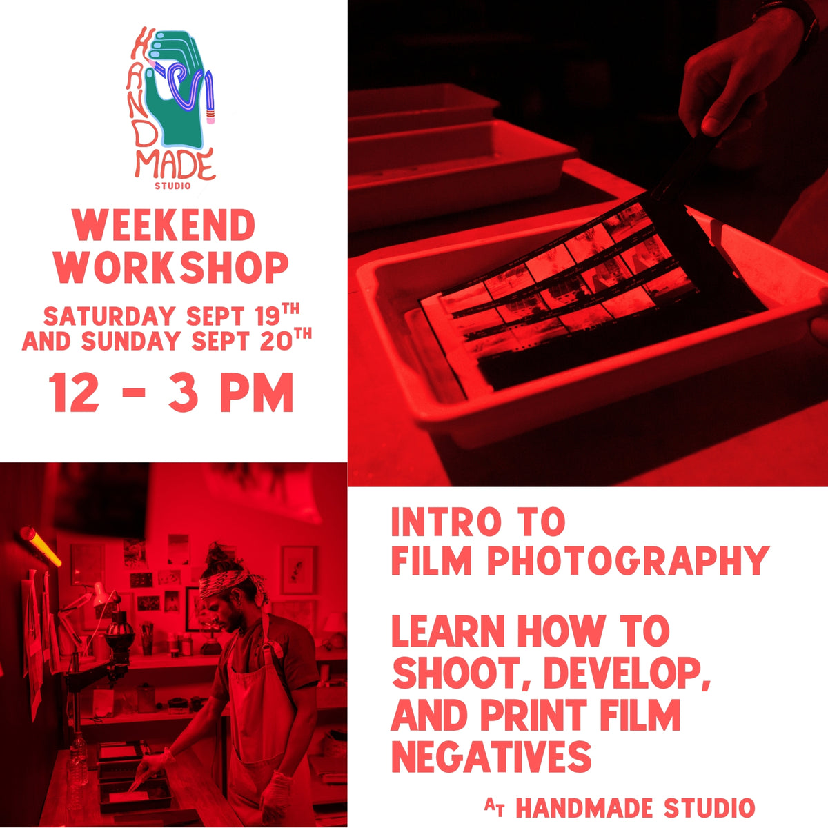 Intro to Film Photography (2 Day Workshop!) September