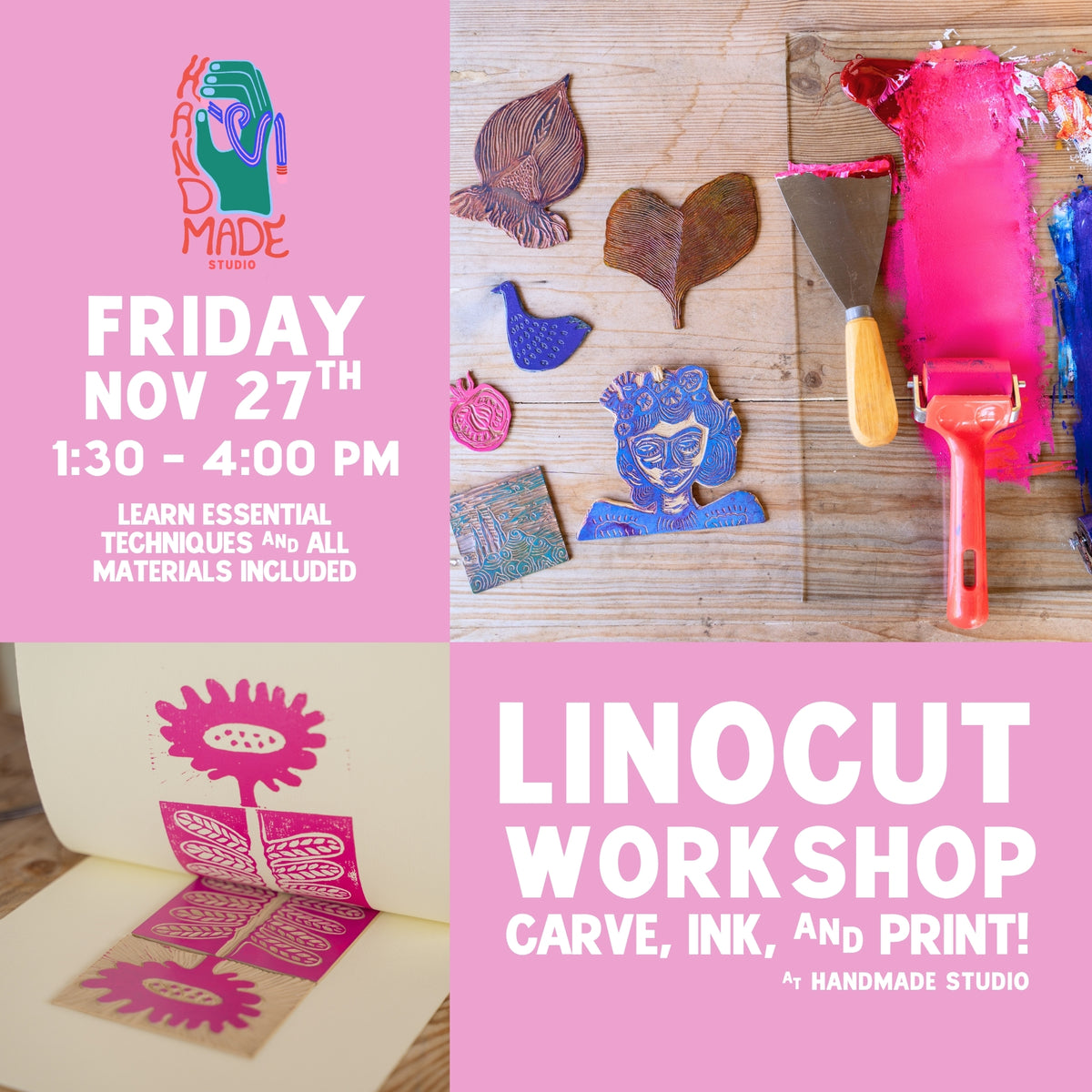 Printmaking Workshop November 27th