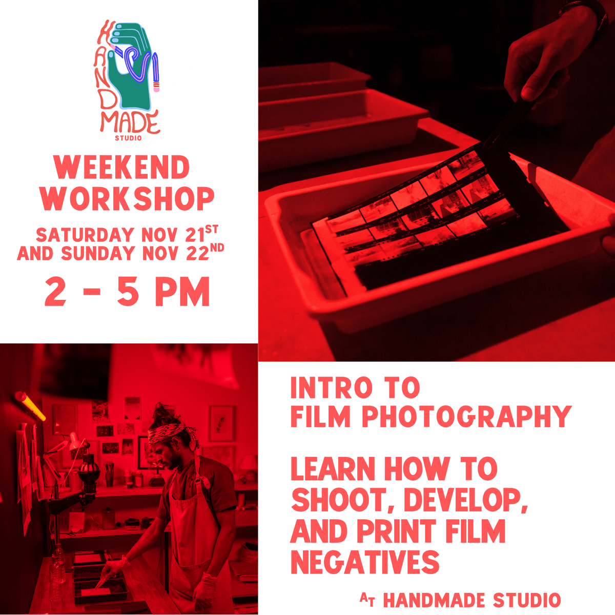 Intro to Film Photography (2 Day Workshop!) November
