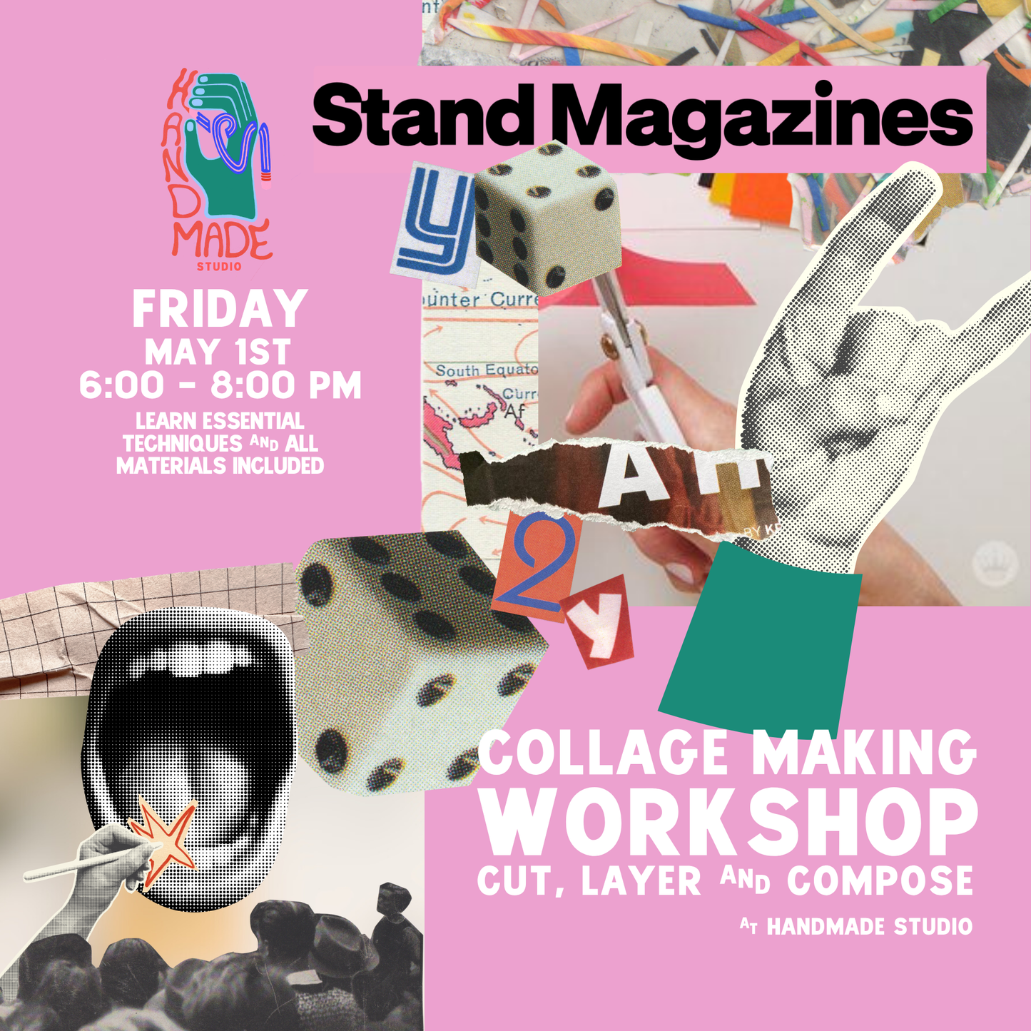 Stand Magazine + Handmade Collage Workshop May 1st