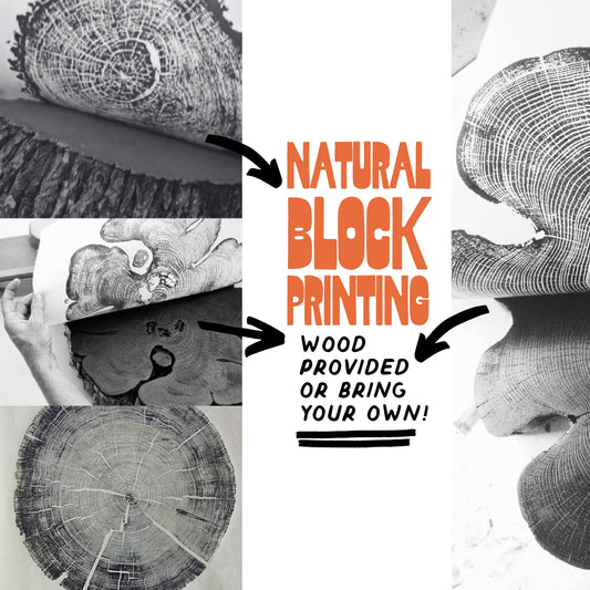 Nature-Inspired Block Printing: Wooden Stamps September 25th