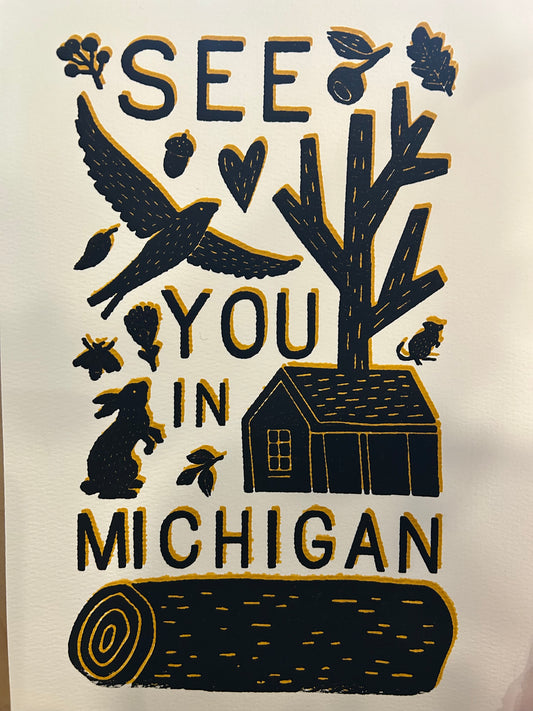 See You in Michigan Print