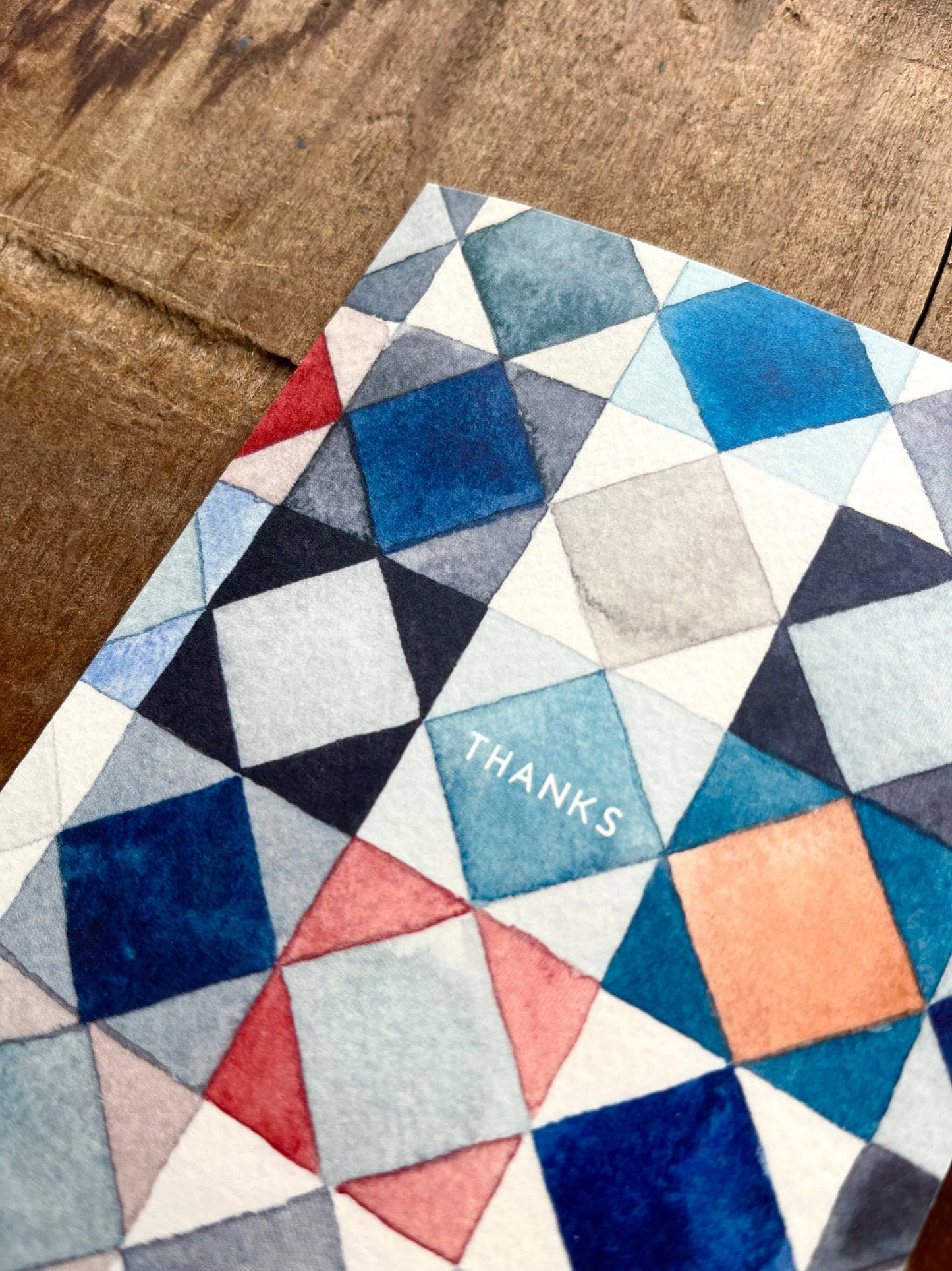 "Thanks," Greeting Card: Single Card