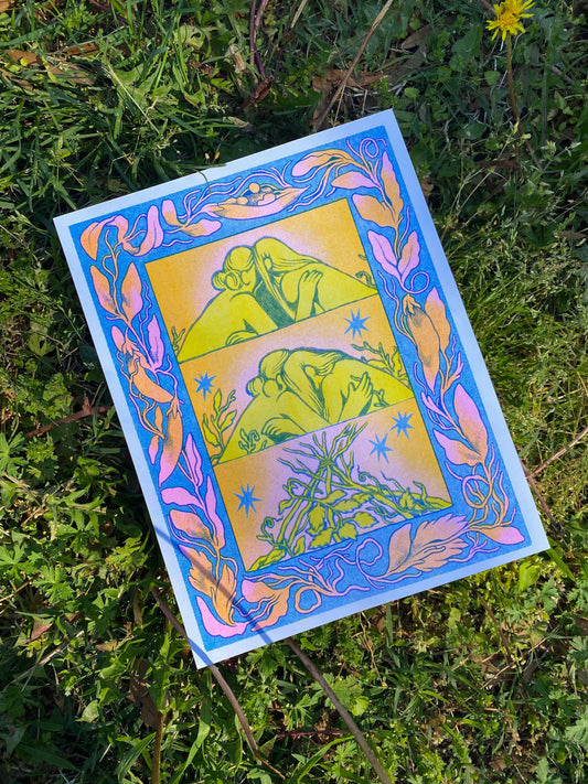 Trellis Riso Print