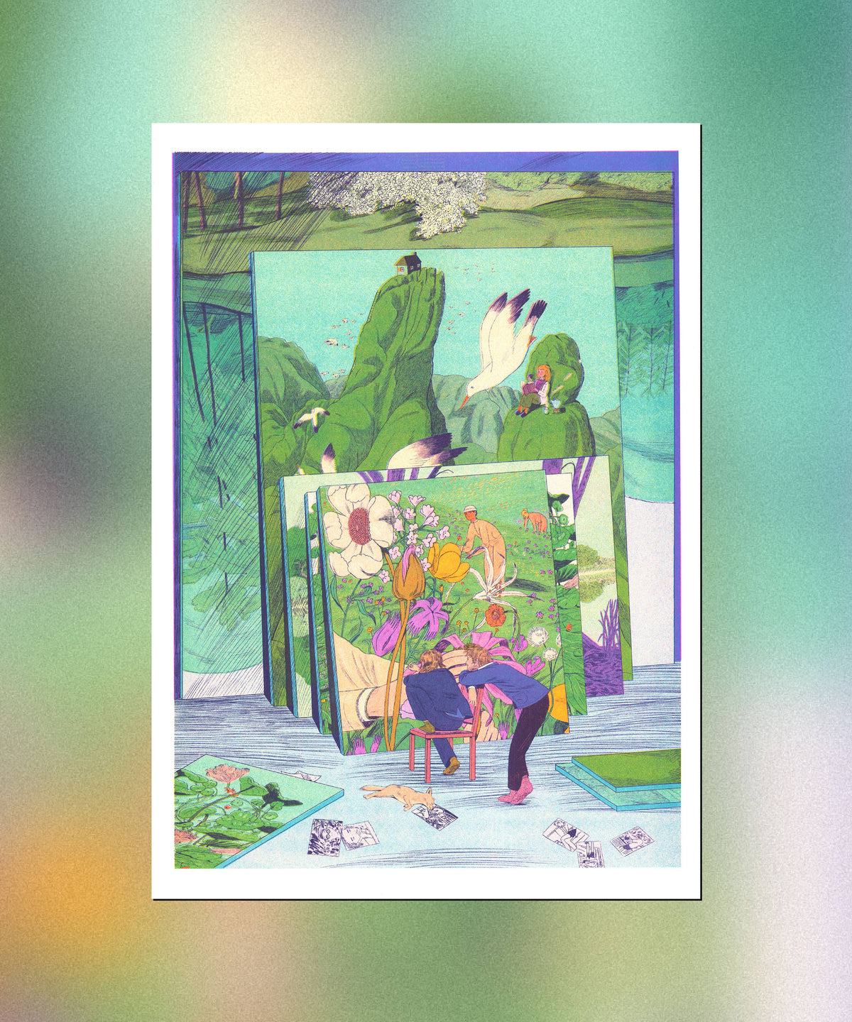 A3 Poster - The Painter's Studio - Karlotta Freier