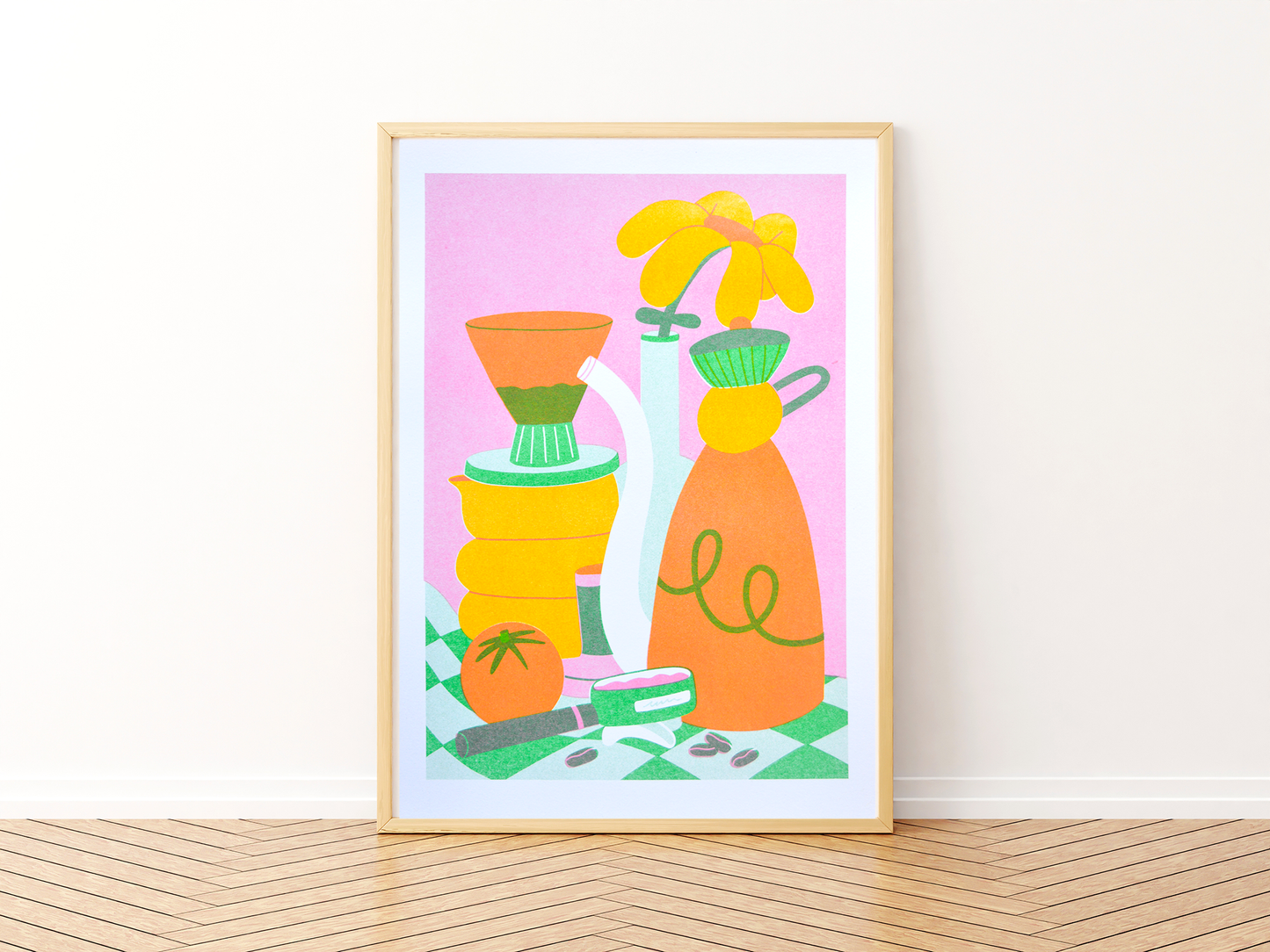 Coffee A4 Risograph Print