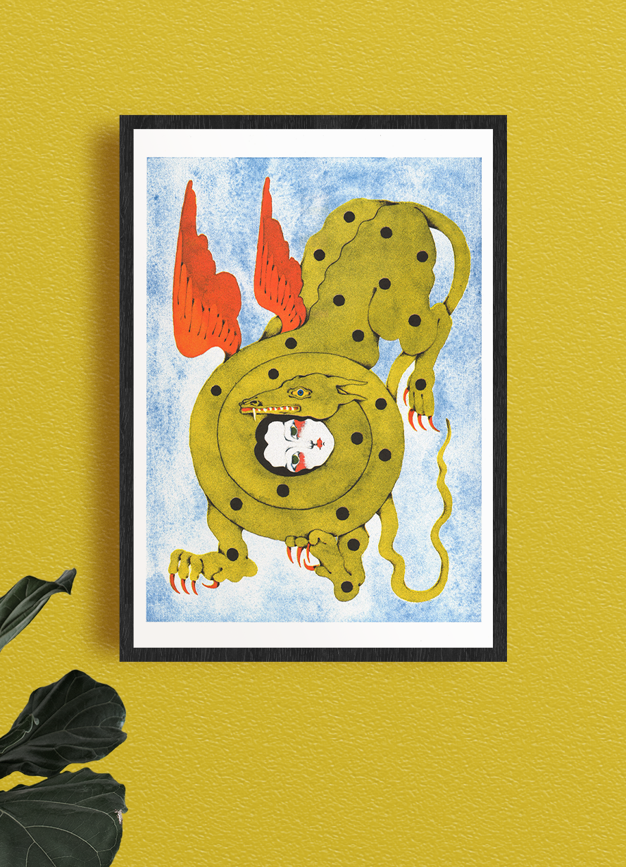 A3 poster - Lou Benesch - The Kiss