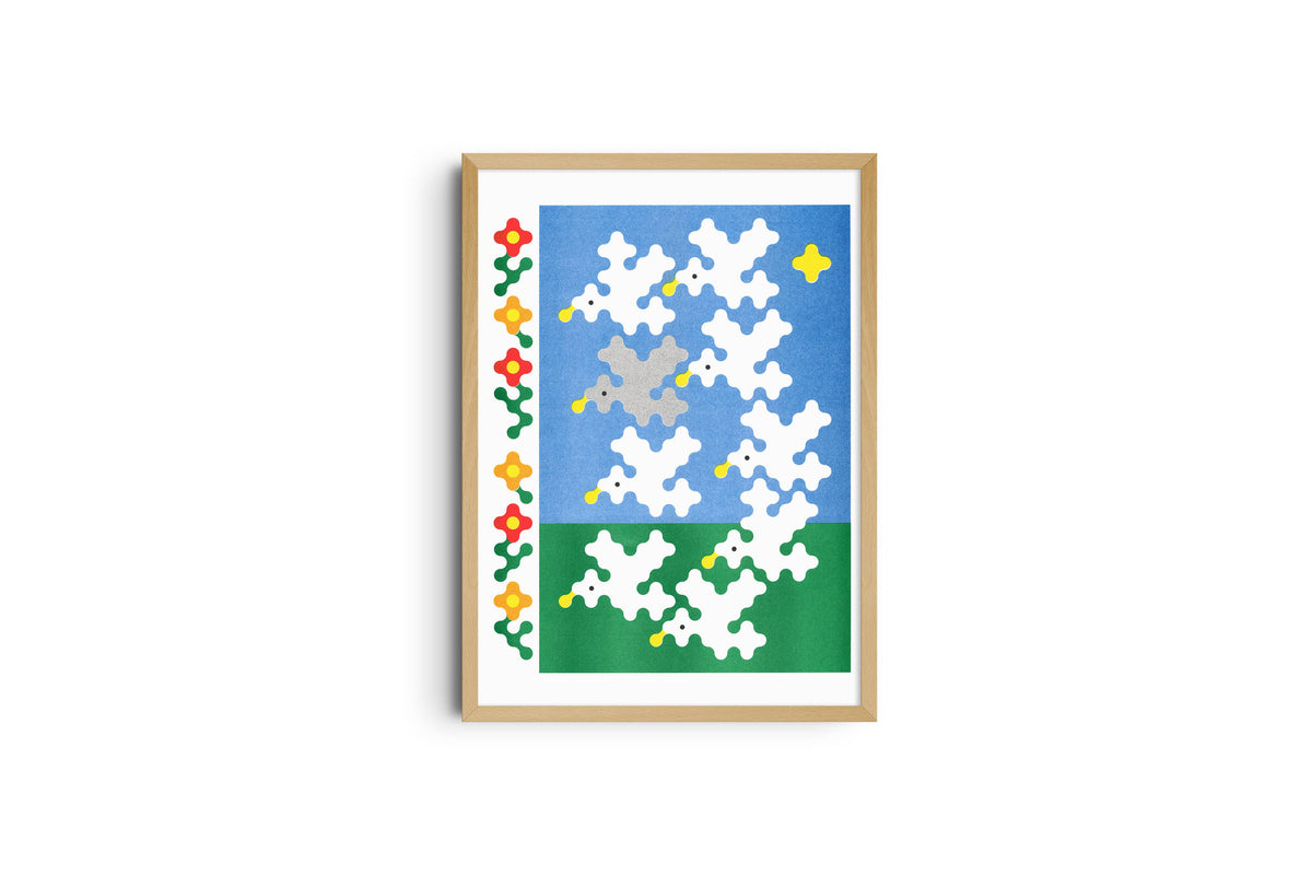 A3 poster - Joe O'Donnell - Nine Birds