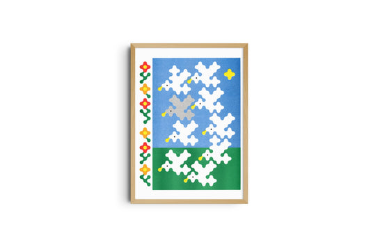A3 poster - Joe O'Donnell - Nine Birds