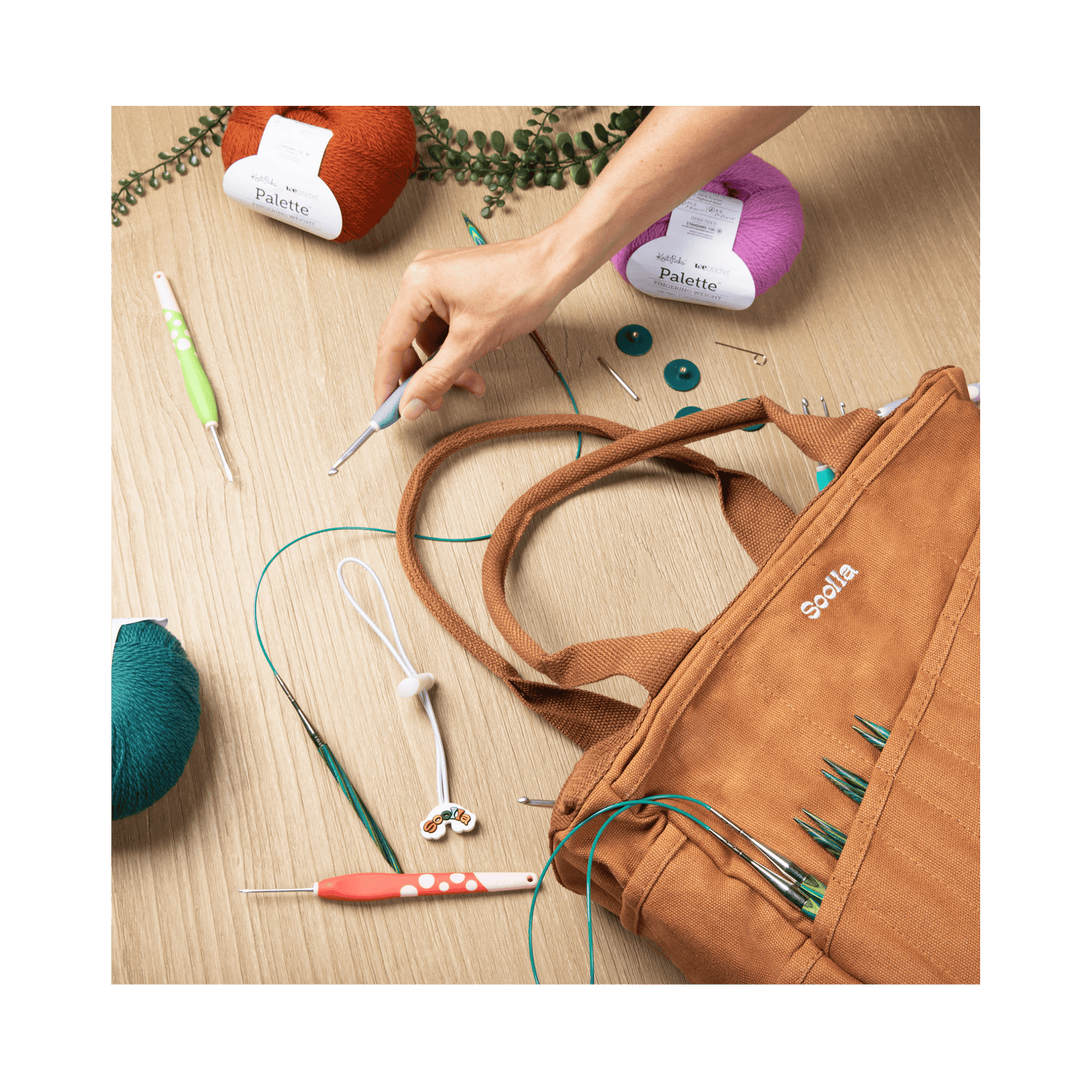 Soolla Studio Bag, Cinnamon, Pottery Tool Bag: Cinnamon