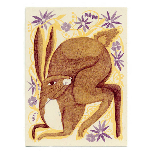 Hopping Hare Card