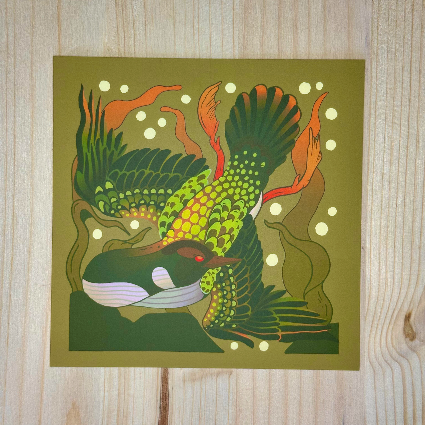 Mini Prints: Deer in Field