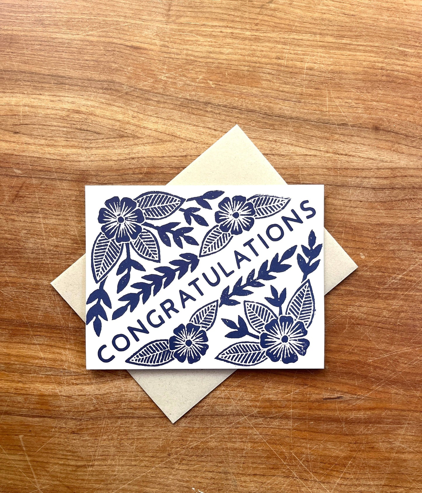 "Congratulations" Greeting Card: Single Card