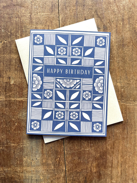 "Happy Birthday," Greeting Card: Single Card