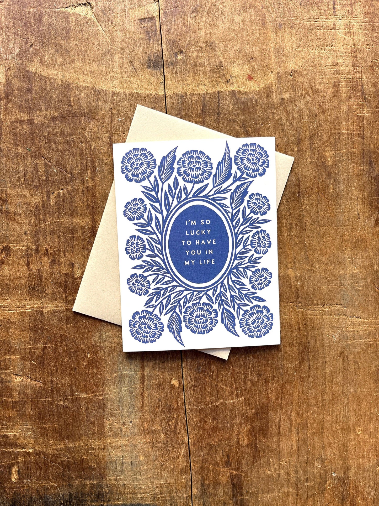 "I'm So Lucky to Have You in My Life," Greeting Card: Single Card
