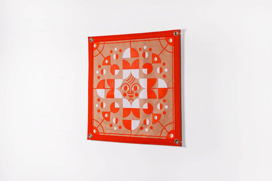 Abstract Sun Camp Flag • Tad Carpenter x Oxford Pennant