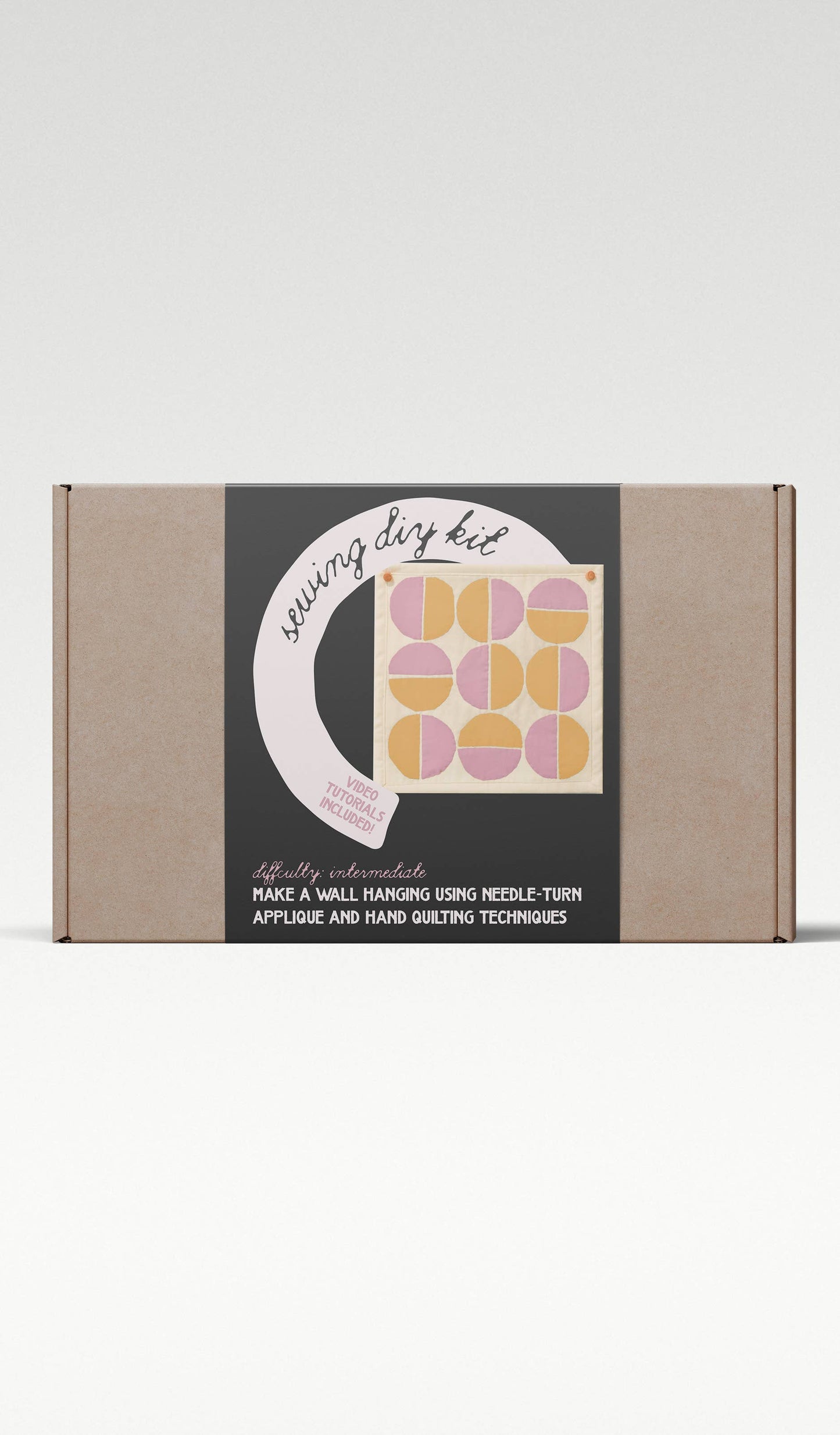 Modern Circles DIY Sewing Kit: Pink & Orange / Digital / Full Kit