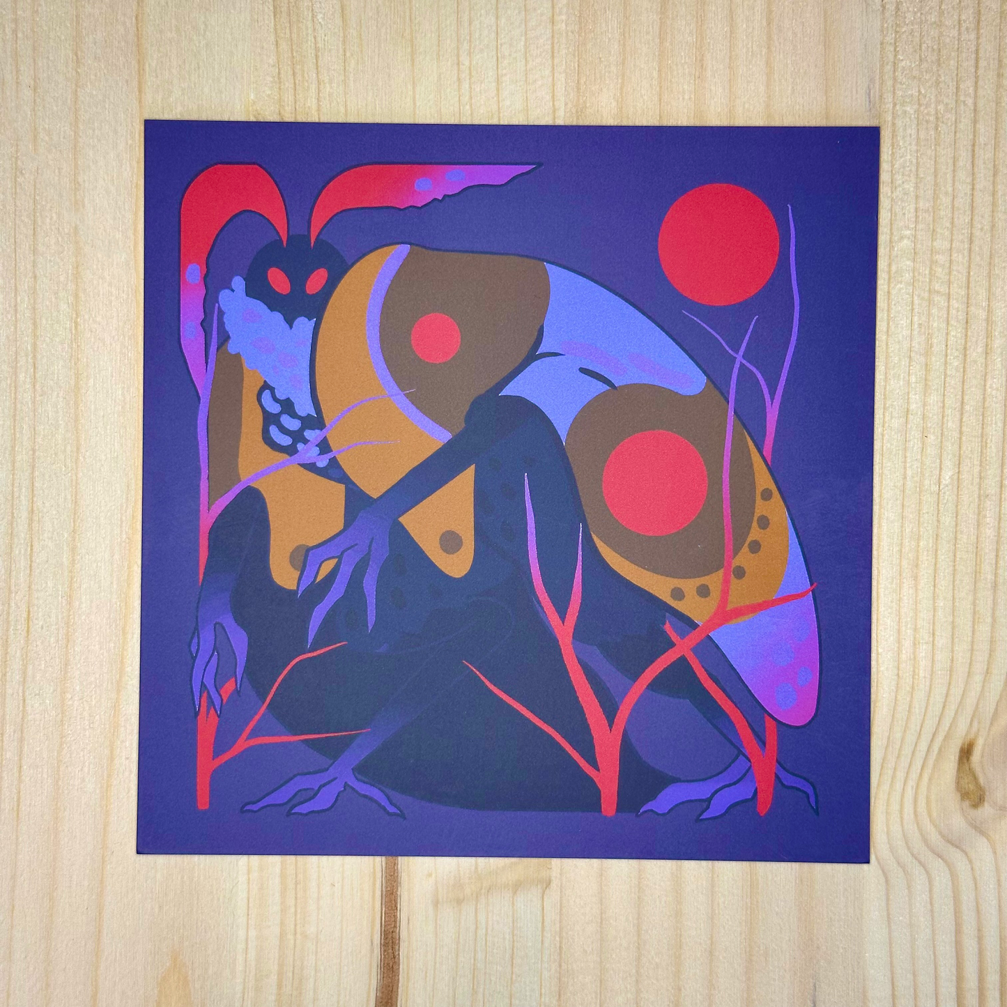 Mini Prints: Deer in Field