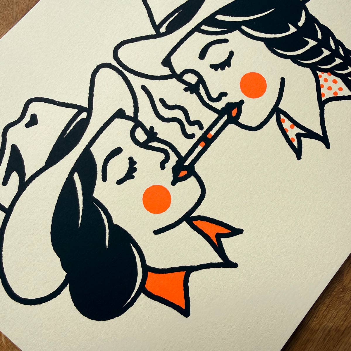 Share A Smoke - Signed 10x8in Silkscreen Print