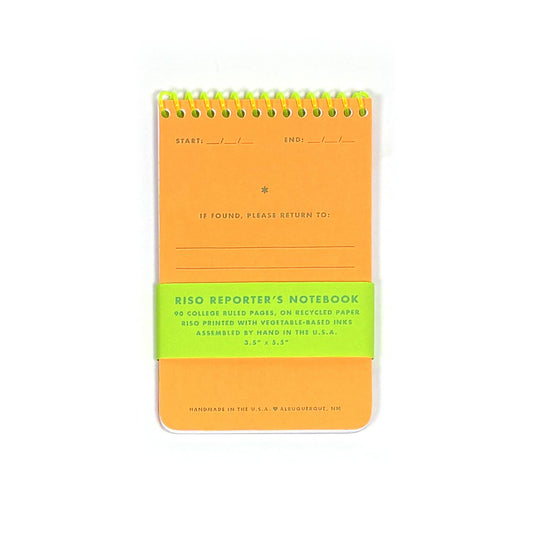 Risograph Reporter's Notebook: Flo Orange