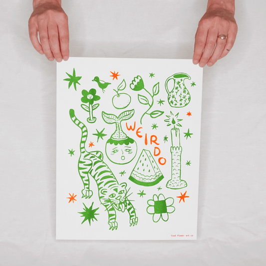 Weirdo Risograph Poster