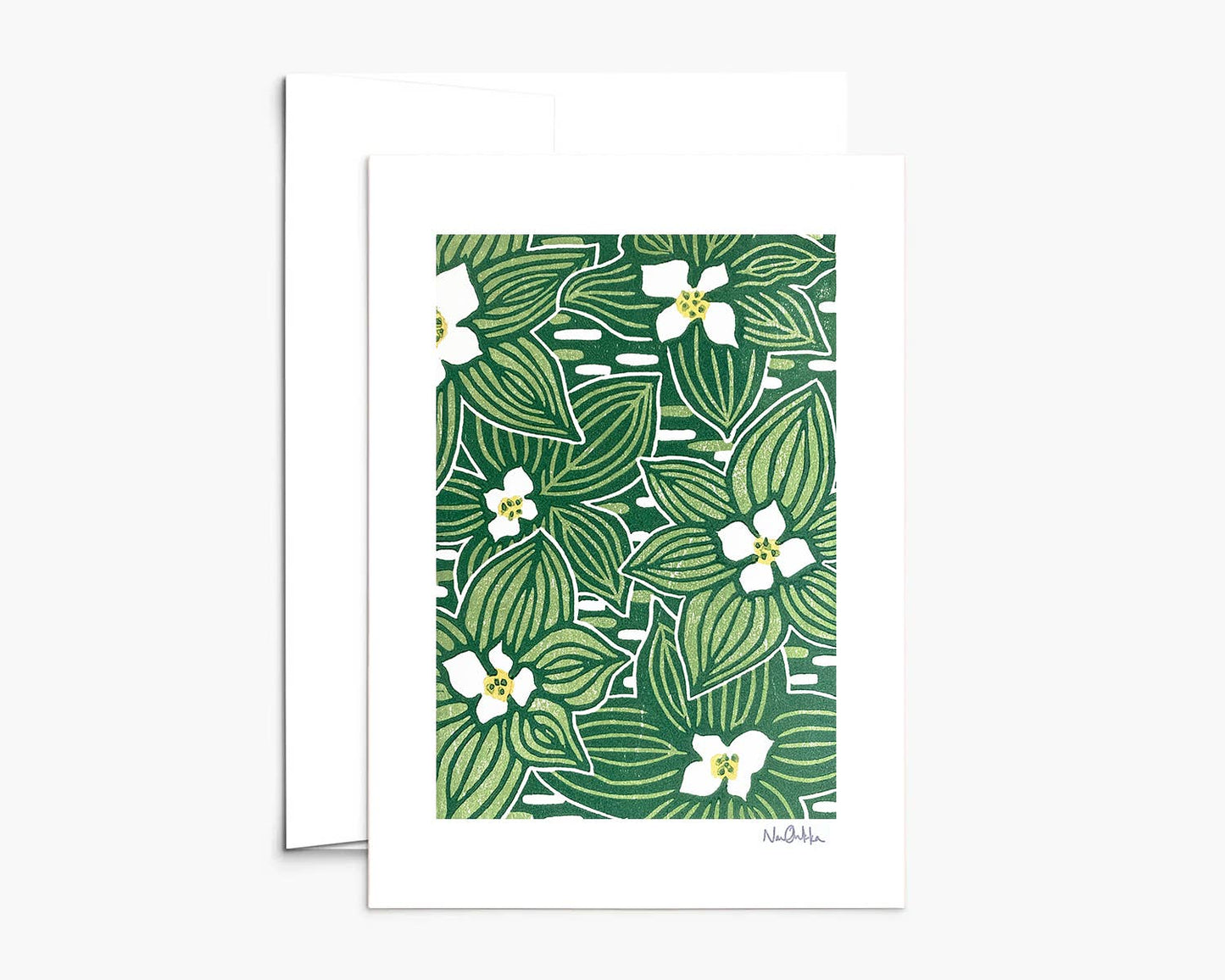 Bunchberries Greeting Card: With Clear EcoSleeve