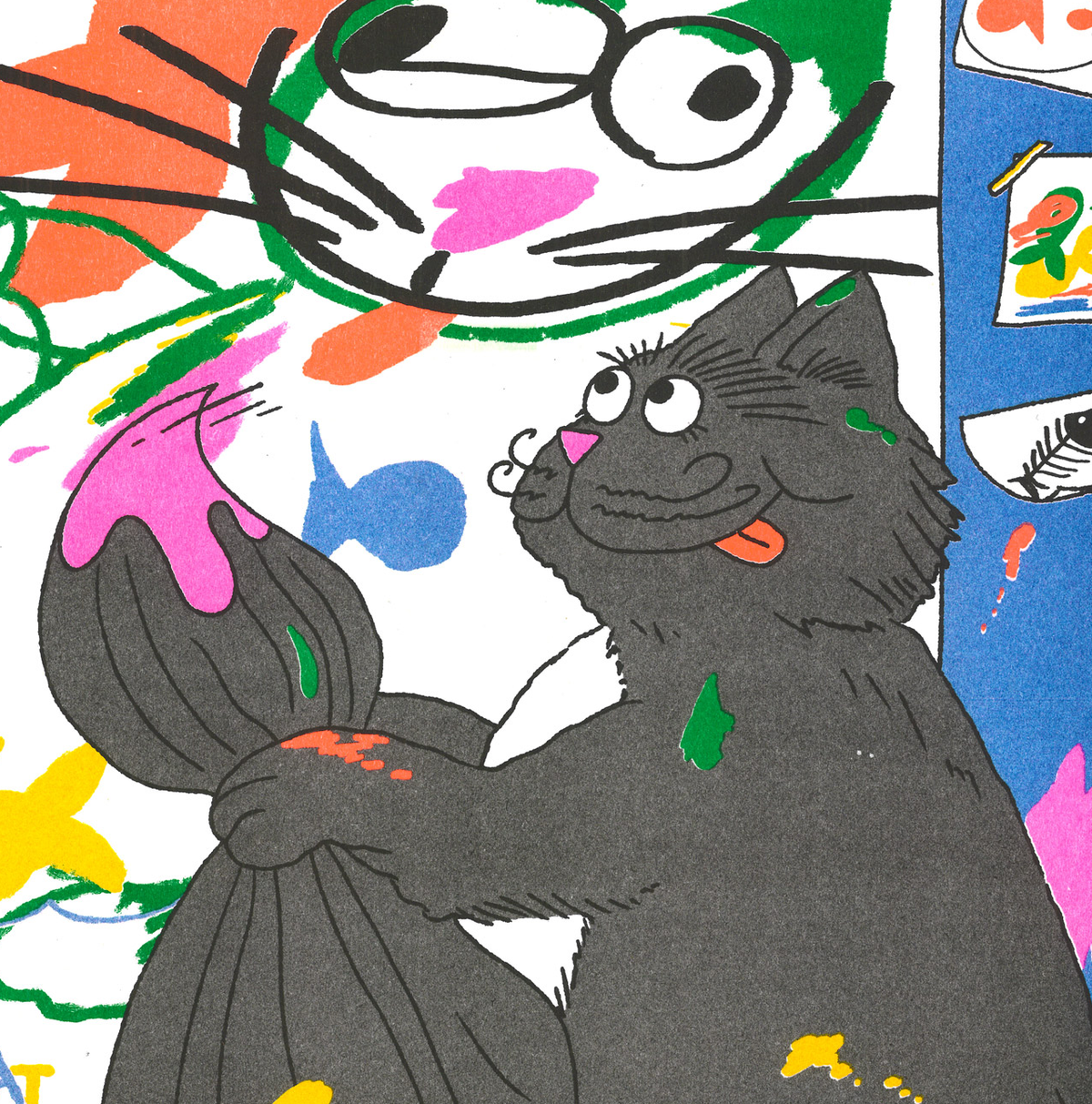 A3 poster - Angela Kirkwood - If pets could paint