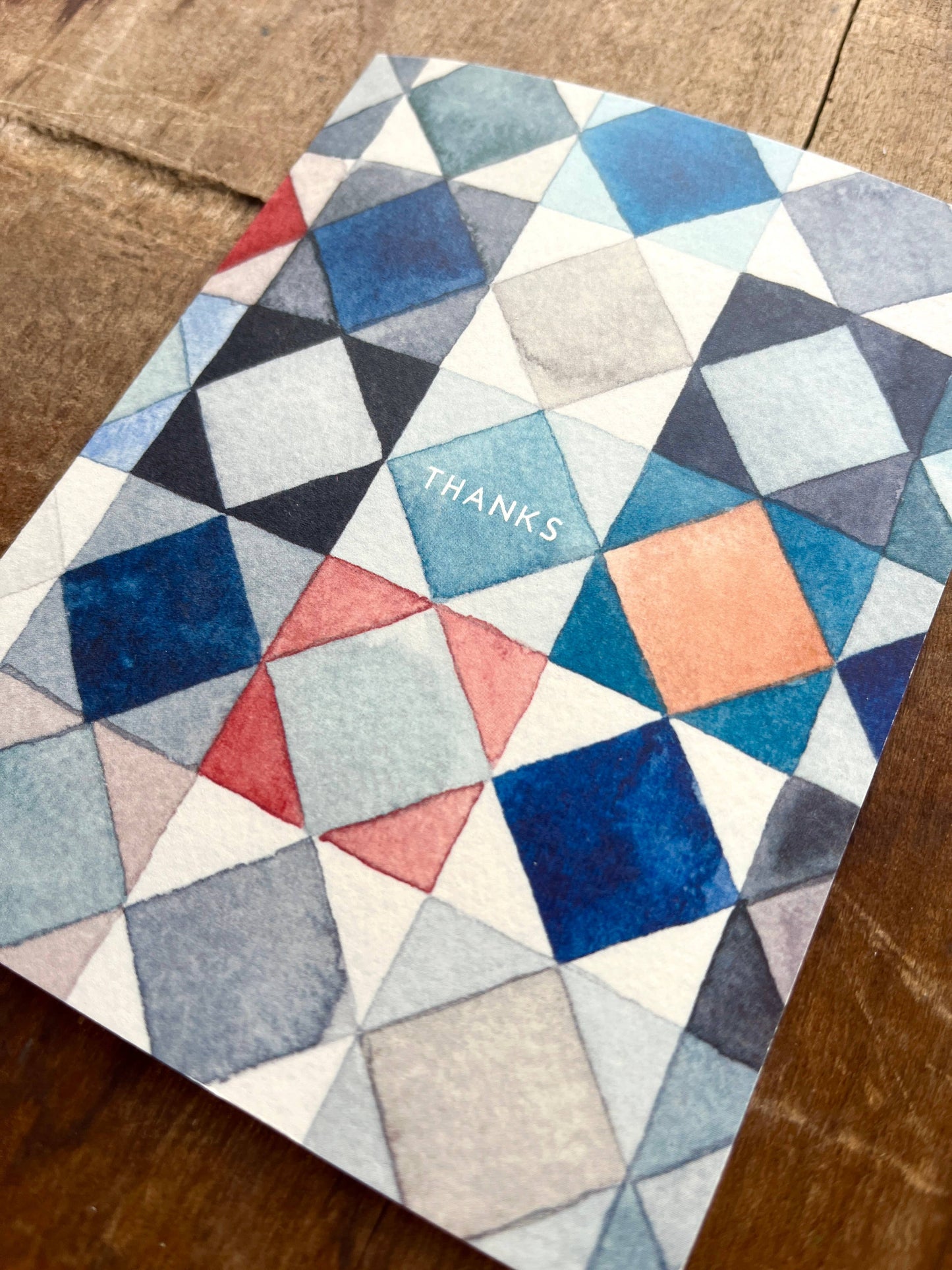 "Thanks," Greeting Card: Single Card